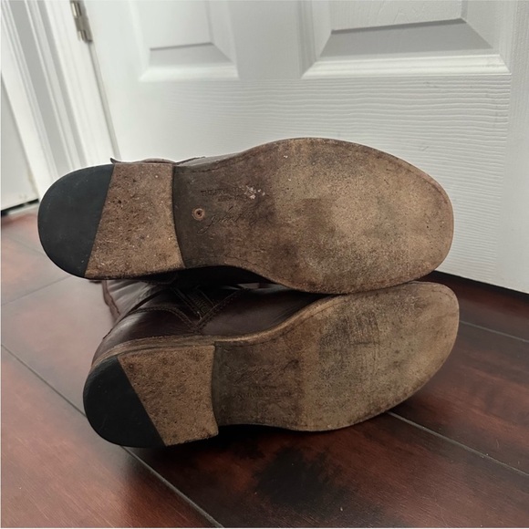 Size 9 Women’s Frye Women’s Phillip Riding Boots Brown Side Zip Extended Calf - Picture 7 of 9